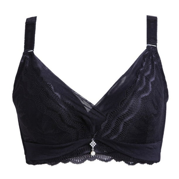 Women Bra Thin Cup Full Lace Breathable Push Up Big Size Lingerie,Blue,D,80 Women Bra Thin Cup Full Lace Breathable Push Up Big Size Lingerie,Blue,D,80